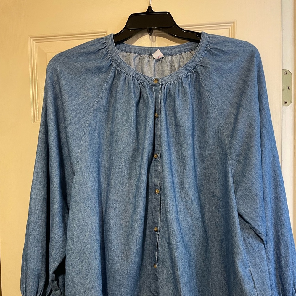 Old Navy Classic Blue Denim Shirt